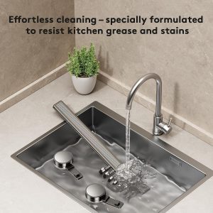 Kitchen Hook Rack, 40 cm Stainless Steel 8 Adjustable Hooks, Cooking Hanging Rack, No Drilling Suction Cup Wall Mount, Removable Rustproof Utensil Holder for Pots Pans and Towels - Image 3