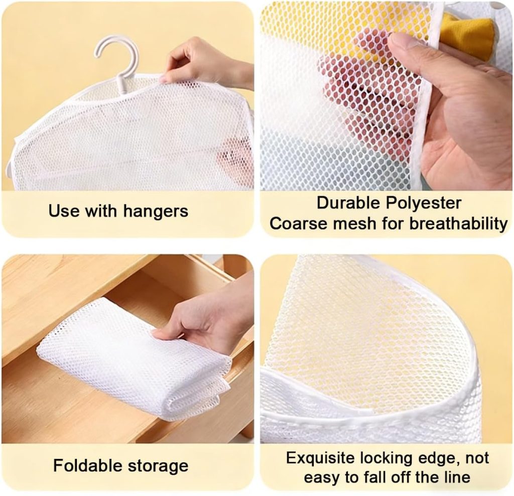 Eight-Piece Mesh Drying Bag Set for Pillows, Shoes and Toys