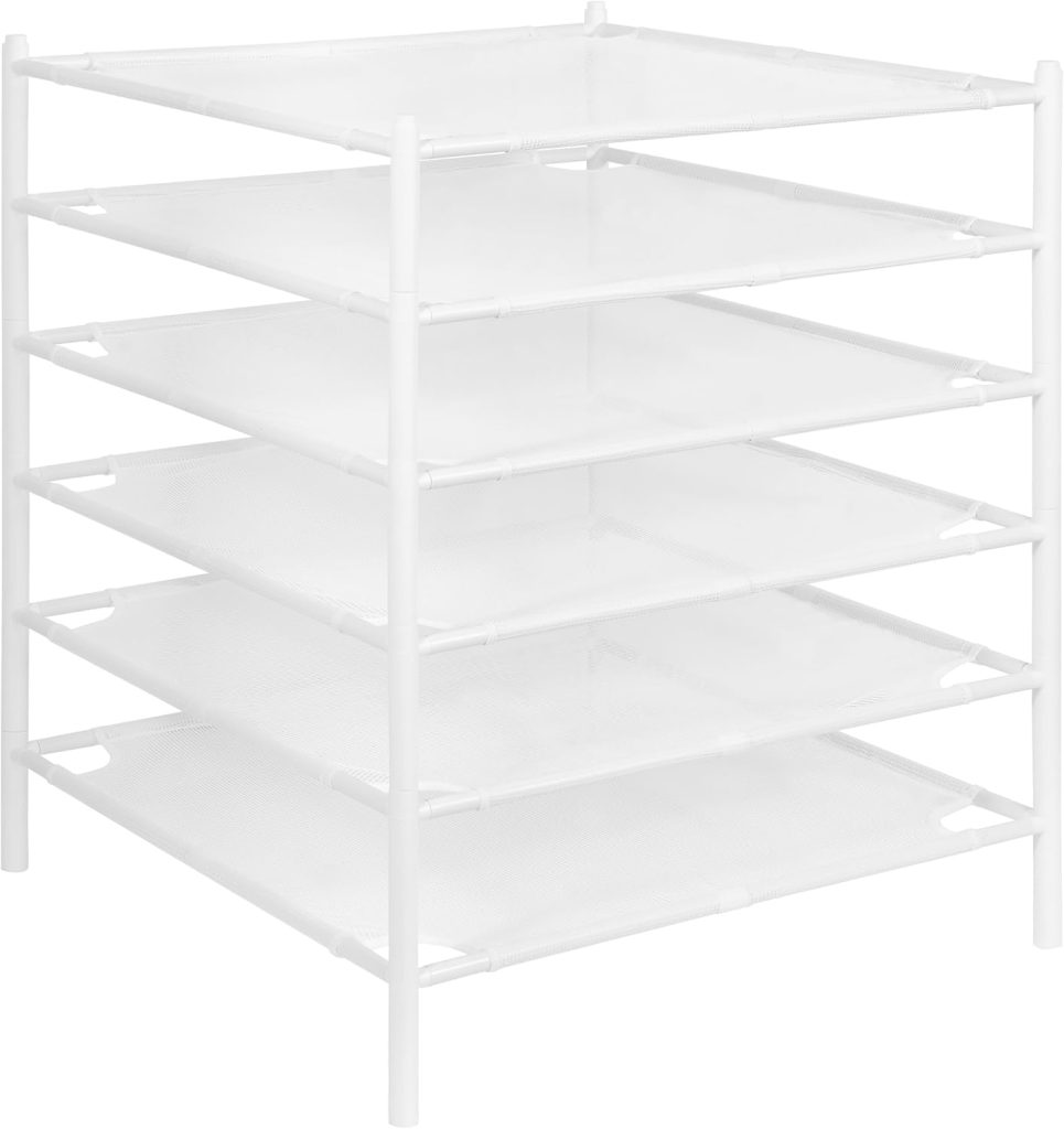 Six-Pack Stackable Mesh Laundry Drying Racks