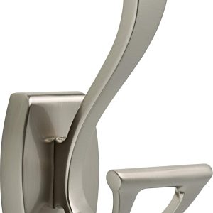 Towel Hook, Robe Hook Satin Nickel Towel Holder for Bathroom, Bathroom Accessories, 135241 2.4 x 2.9 x 4.8 Inches - Image 2