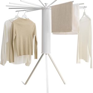 Sixteen-Arm Folding Clothes Drying Stand - Image 1