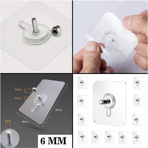 Stainless Steel Hook Rail | Towel Rod & Hanger for Bathroom & Kitchen | Wall Mount Hook Rack for Utensils, Towels & Accessories | Silver - Image 2