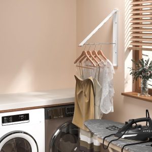Wall-Mounted Retractable Clothes Drying Rod - Image 5