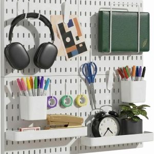 Black Modern Pegboard Kit, 33" 22", Gaming Organizer, Wall Game Controller Holder, Headset Stand - Image 3