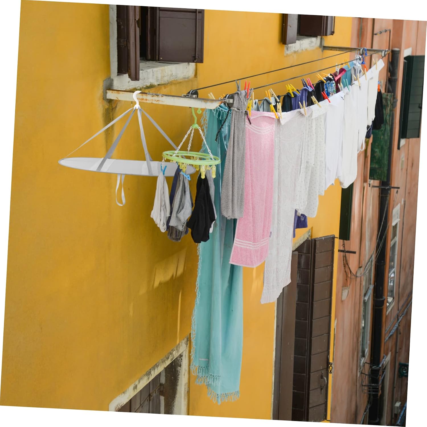 Rectangular Hanging Mesh Laundry Drying Net - Image 3