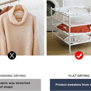 Four-Pack Stackable Mesh Laundry Drying Racks - Image 3