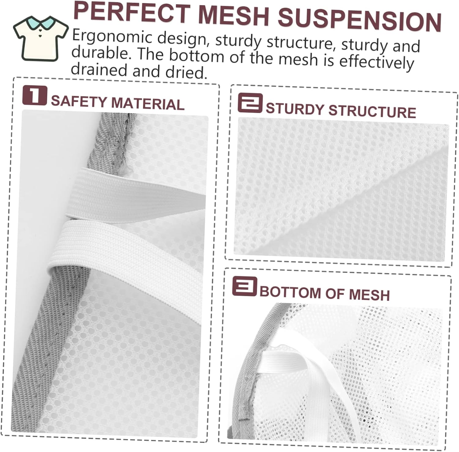 Rectangular Hanging Mesh Laundry Drying Net - Image 5