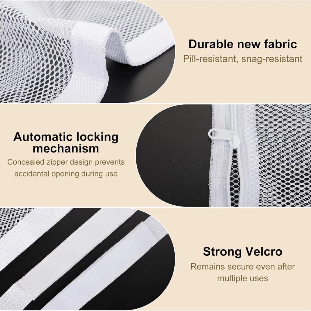 Two-Pack Mesh Shoe Drying Bags for Washer and Dryer