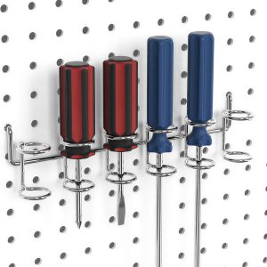 Pegboard Hooks Assortment with Pegboard Bins, Peg Locks, for Organizing Various Tools, 80 Piece - Image 3