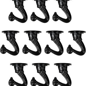 6 pcs Ceiling Hooks for Hanging Plants,Hanging Hanging Lights Metal Small Hooks,Indoor Outdoor Wall Heavy Duty Plant Hanger Swag Hook - Image 3