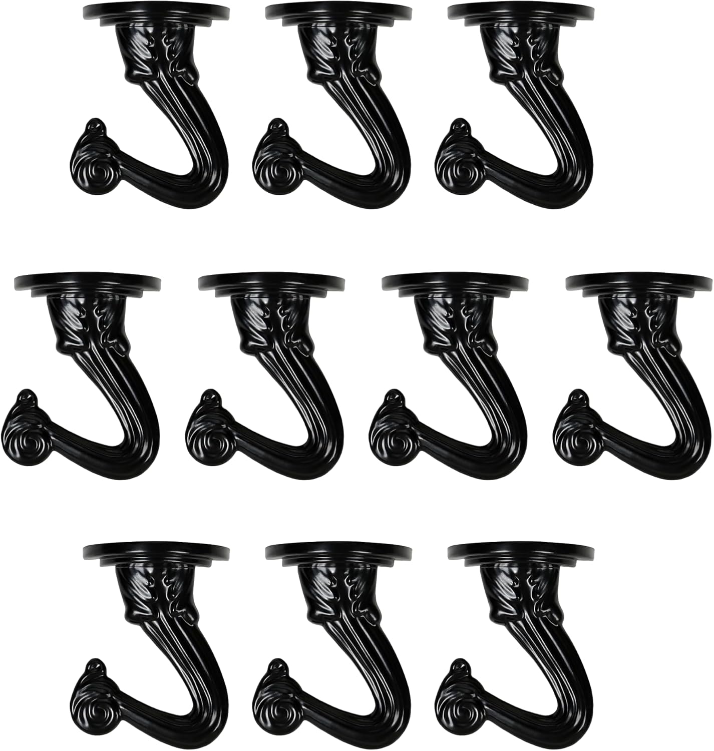 6 pcs Ceiling Hooks for Hanging Plants,Hanging Hanging Lights Metal Small Hooks,Indoor Outdoor Wall Heavy Duty Plant Hanger Swag Hook - Image 3