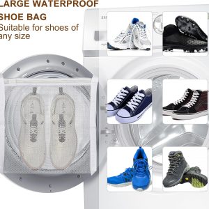 Two-Pack Mesh Shoe Drying Bags for Washer and Dryer - Image 5