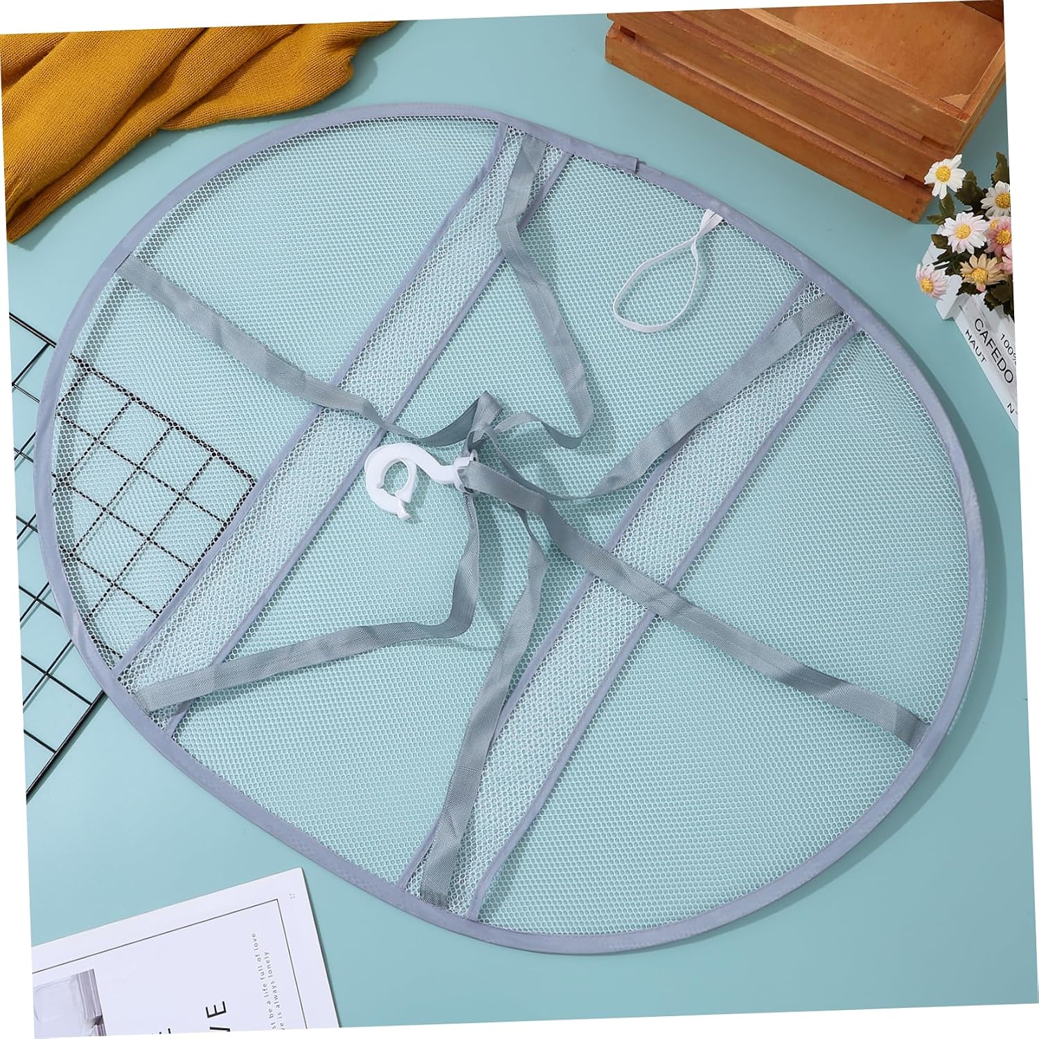 Foldable Flat Mesh Laundry Drying Net for Sweaters and Delicates - Image 5