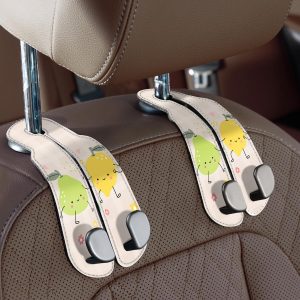 Purse Hook for Car - Universal Premium Stitched Leather and Aluminum-Magnesium Alloy Double Car Seat Back Storage Hook for Purses, Handbags, Bags (2 Pack),Black - Image 17