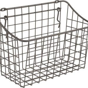 Pegboard & Wall Mount Basket, 10" x 5" 7", Industrial Gray, 10, L - Image 1