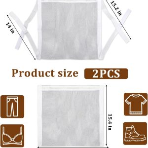 Two-Pack Mesh Shoe Drying Bags for Washer and Dryer - Image 2