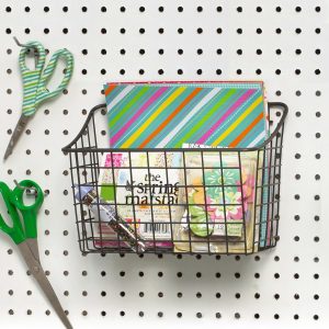 Pegboard & Wall Mount Basket, 10" x 5" 7", Industrial Gray, 10, L - Image 2
