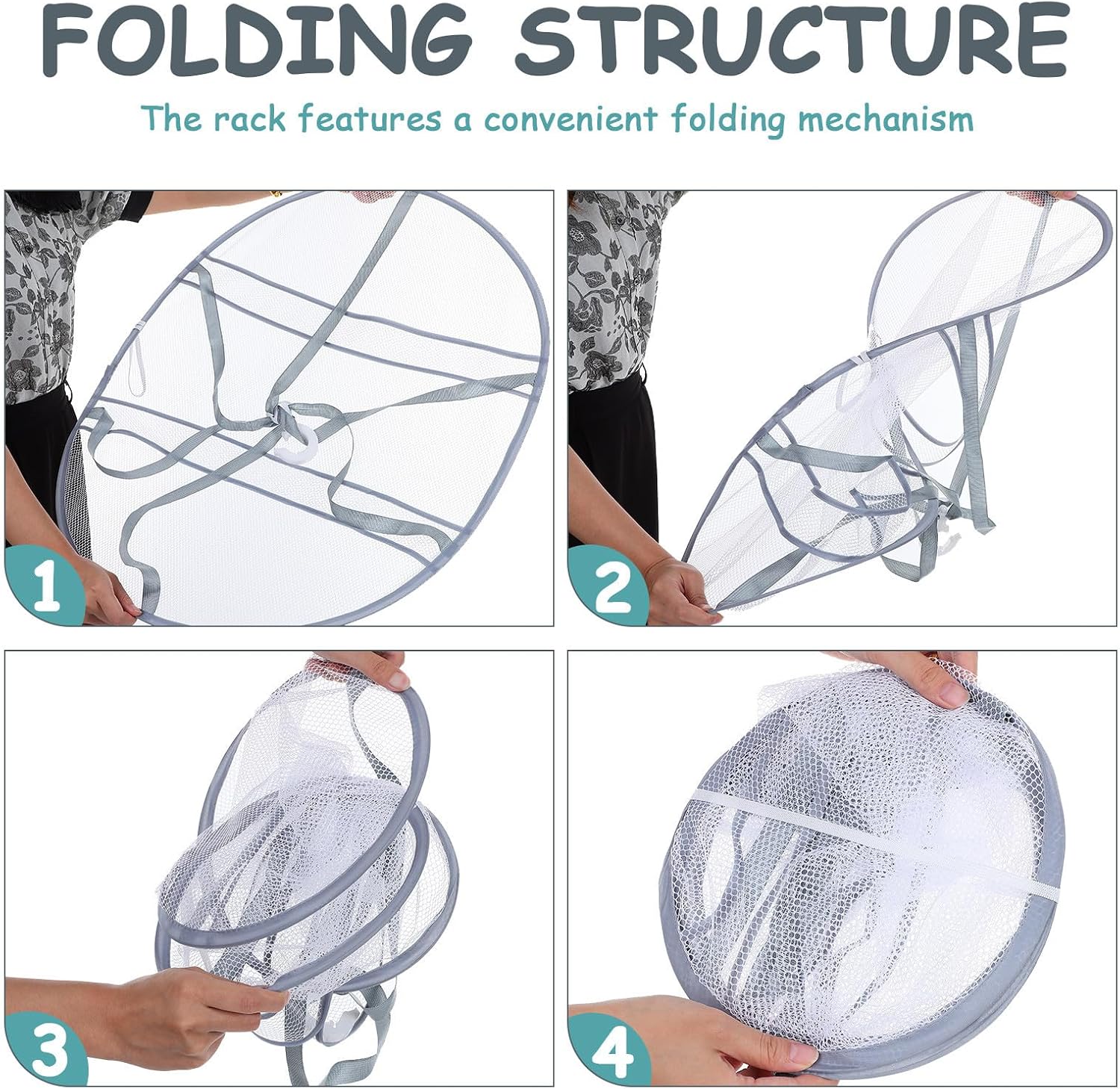 Flat Mesh Laundry Drying Net for Sweaters, Shoes and Socks - Image 3