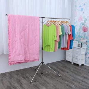 Height-Adjustable Tripod Clothes Drying Rack - Image 2