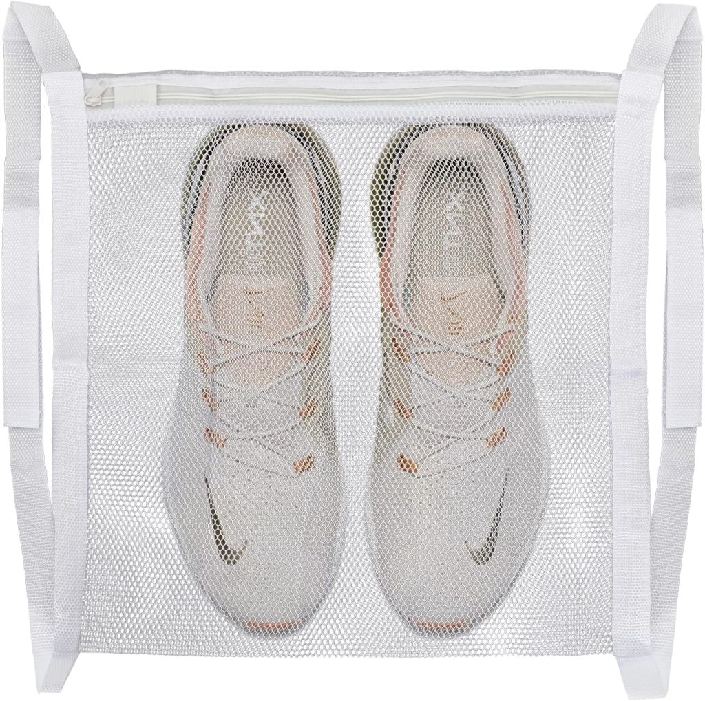 Two-Pack Mesh Shoe Drying Bags for Washer and Dryer
